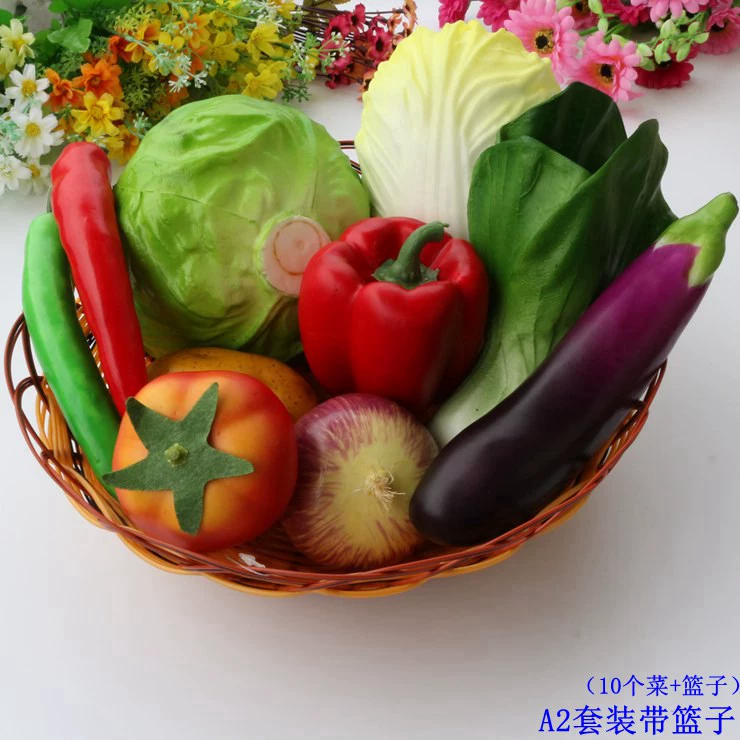 Mô phỏng mô hình trái cây và rau trang trí mô hình nhà nội thất nhà bếp trang trí nhà bếp đạo cụ nhiếp ảnh gói mô phỏng - Trang trí nội thất