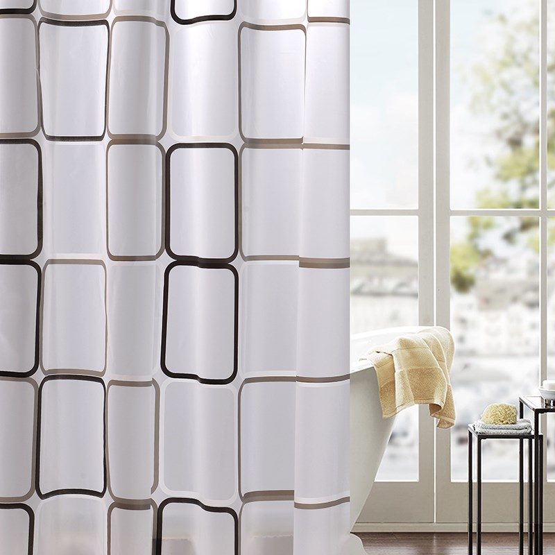 Bathroom partition shower curtain set free punching waterproof bath shower toilet door curtain water barrier curtain thick cloth