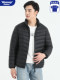 WASSUP DOZEN Rib Down Jacket Men's 2025 Short Stand Collar White Duck Down Winter Thickened Warm Jacket