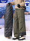 WASSUP DOZEN men's outdoor down pants outer workwear thickened warm windproof and waterproof winter assault pants