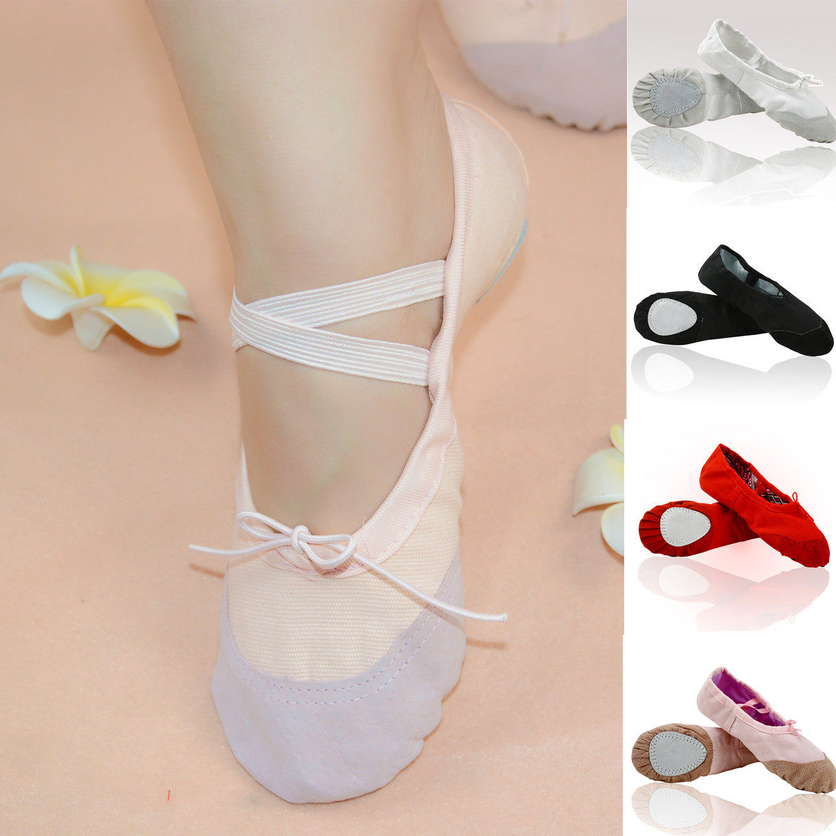 Children Dance Shoes Soft-bottom Professional Adult Female Yoga Practice Shoes Genuine Leather Ballet China Dance Shoes Cat Paw Shoes