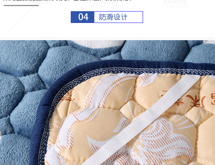 Flannel nệm 1,5m giường đôi nhà 1,8m giường bảo vệ chiếu mat sinh viên ký túc xá giường đơn nệm 1m4