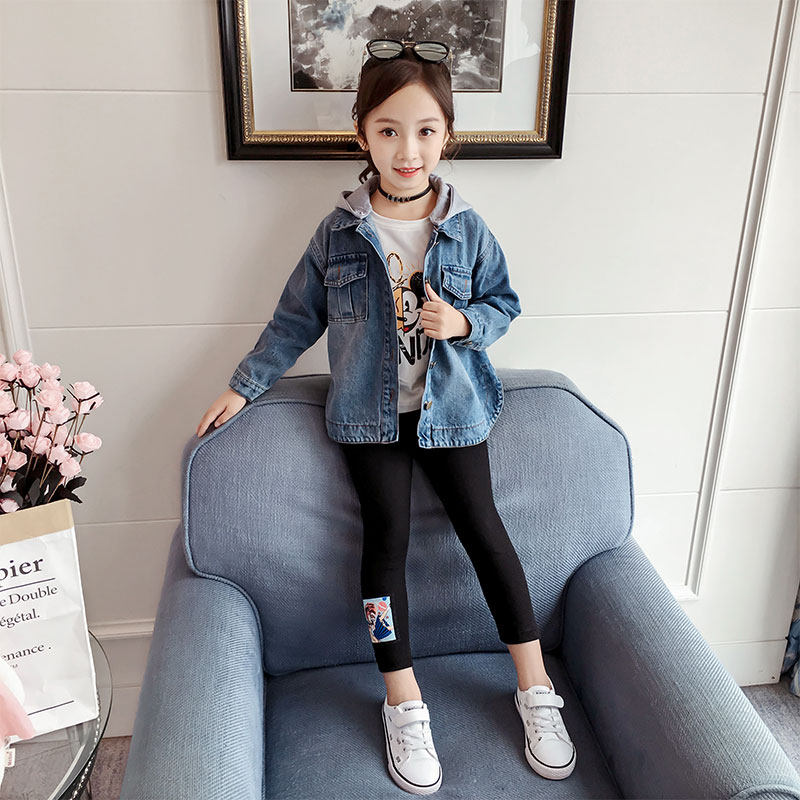 202 Spring 202 new girl's Han Edition package children's Super Ocean Cowboy + bottle baby two pieces