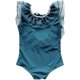 Girls' Western-style Beach Vacation Swimwear Summer New Korean Children's Pearl Bikini Baby One-Piece Swimsuit