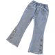 Girls' foreign style jeans 2023 spring new Korean version of children's thin flared trousers baby slim elastic pants