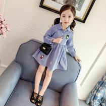 Girls dress 2021 autumn new childrens clothing childrens foreign style princess dress women baby skirt Spring and Autumn Tide clothes