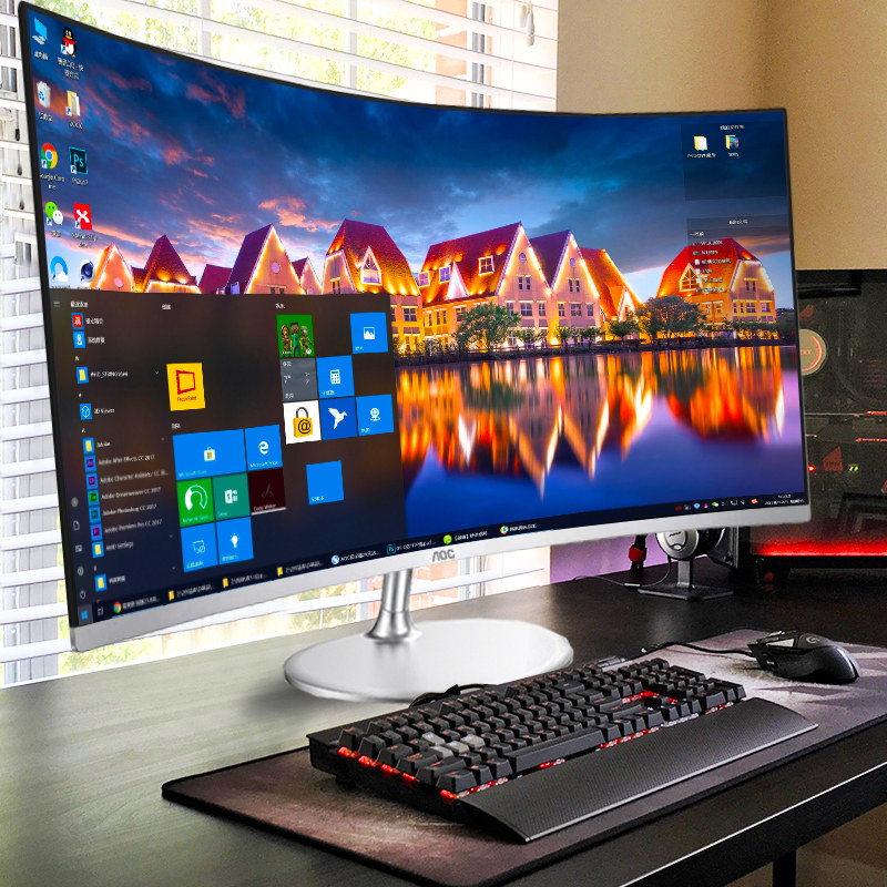 Usd 495 63 Aoc Surface 2k Display 32 Inch Curved Screen 75hz Game Ps4 Eat Chicken Desktop Computer Lcd Hd E Race 27 Borderless Cq32v1 Samsung Screen Ultra Thin Hdmi Eye Protector 4k Wall Hanging