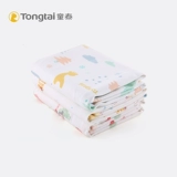 童泰 Детская летняя дышащая водонепроницаемая хлопковая простыня для новорожденных, можно стирать