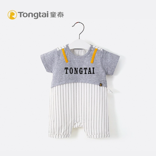 童泰 Летнее тонкое милое боди для раннего возраста подходит для мужчин и женщин для девочек, летняя одежда, короткий рукав
