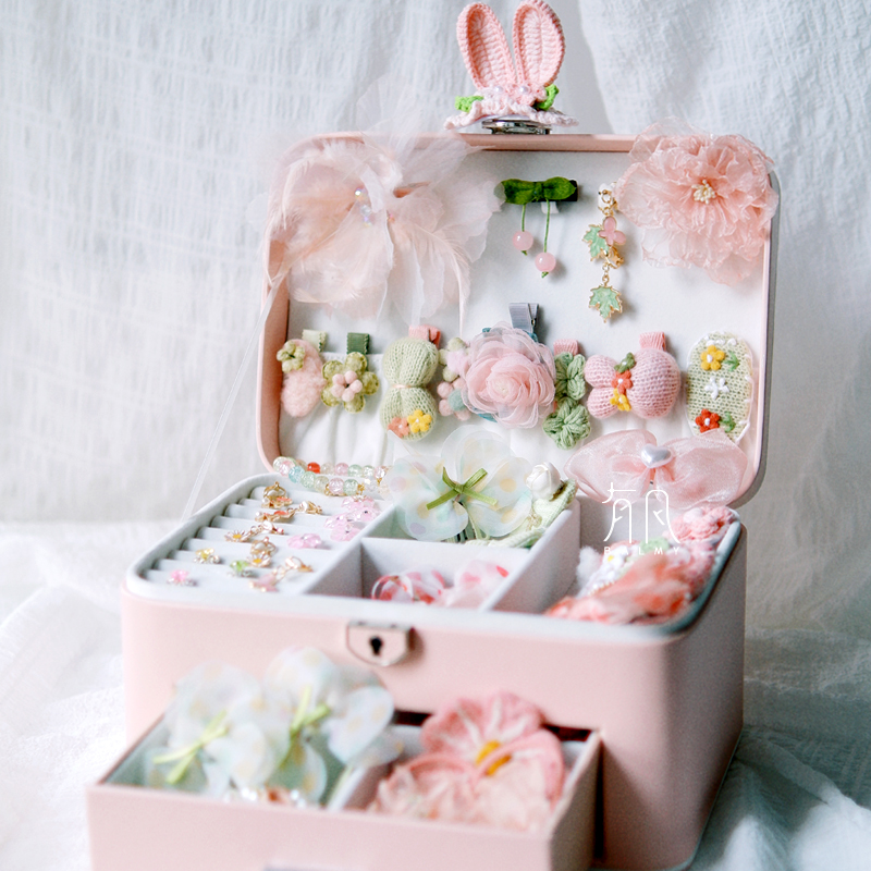 insスタイルの女の子の誕生日プレゼント6〜10歳の美的おもちゃ3〜6歳の女の子のジュエリーボックスヘアアクセサリーギフトボックス