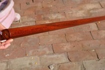 Rosewood 1 7 M 1 8-meter diameter 3 5cm wu shu gun Red Sticks mahogany short club baguette qi mei gun