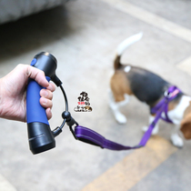 Gismo multifunctional traction handle can be equipped with snack box flashlight double-headed dog traction