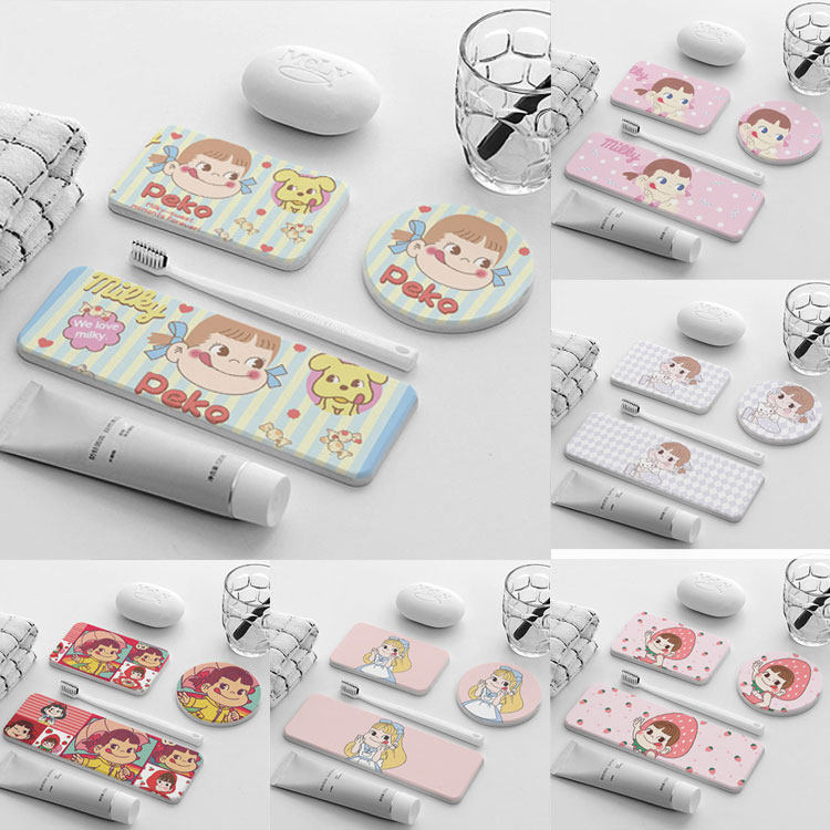 Lollipop Girl Diatom Mud Wash Mat Diatomaceous Earth Waterproof Coaster Toilet Soap Sauce Soap Quick Dry Absorbent Mat