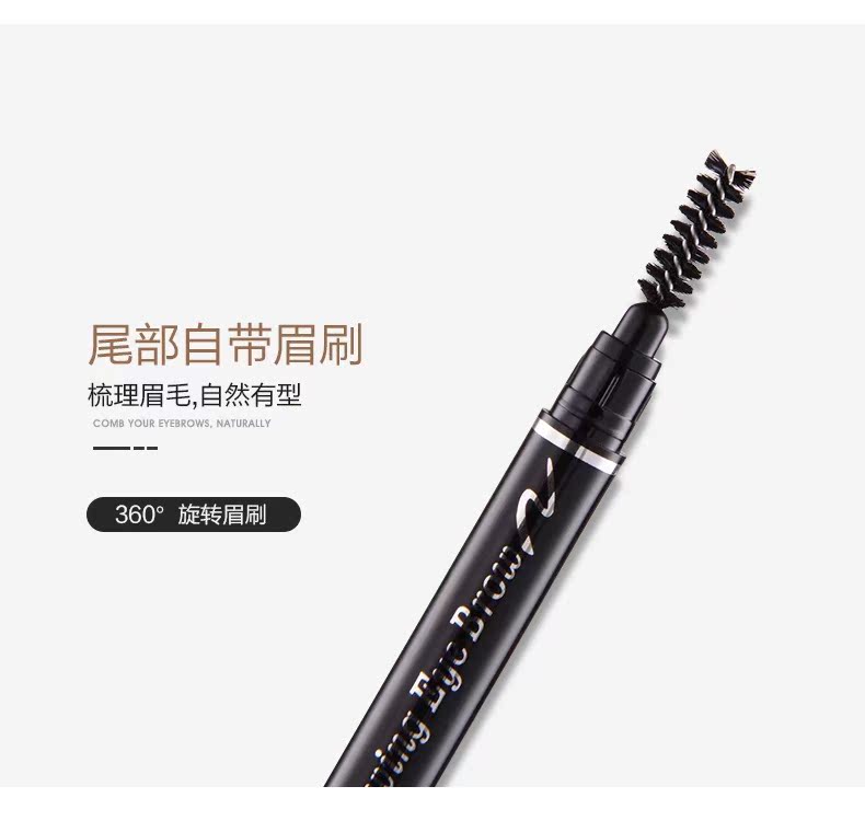5 gậy đôi lông mày bút chì kéo dài tự nhiên bút chì với bàn chải xoắn ốc từ người mới bắt đầu ST70WQ0v0r - Bút chì lông mày / Bột / Stick chì kẻ mày maybelline