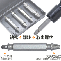 Dismantle of the cut screw out of the cut head screw tool for the anti-slip tooth wire extractor