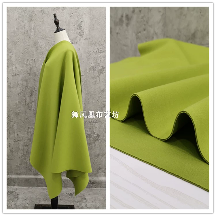 Bơ màu xanh lá cây không gian cotton vải ba chiều hồ sơ dày TR rayon chần bông lớp không khí rỗng - Vải vải tự làm