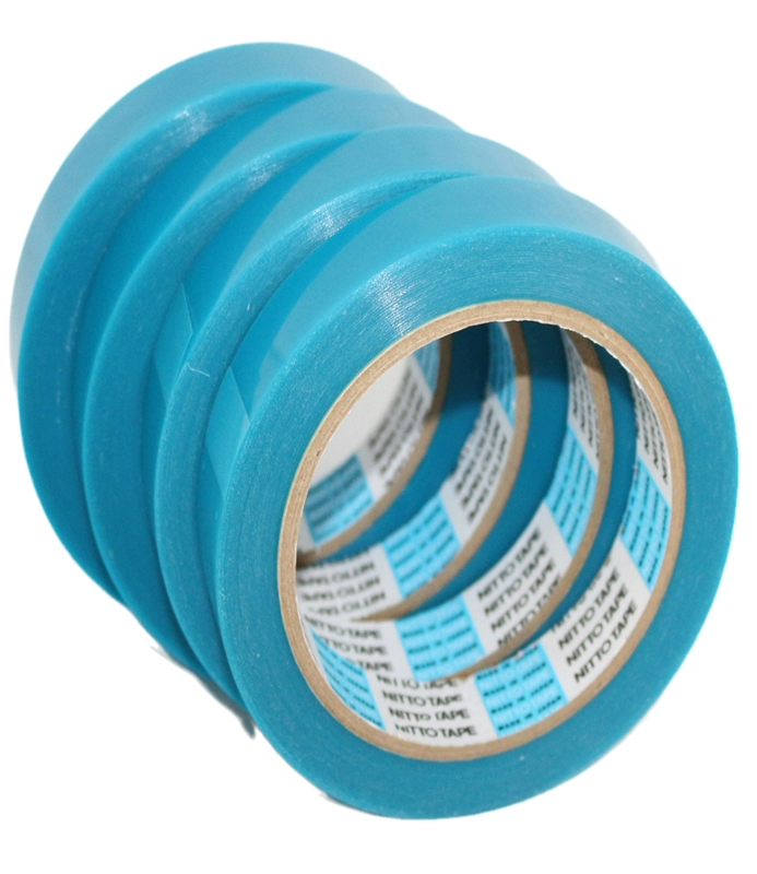 băng dính giấy y tế 3m Thiết bị điện trong suốt Nitto Nitto 3800A màu xanh nhập khẩu Nhật Bản không rơi ra khỏi băng cố định định vị liên kết dính băng keo lụa
