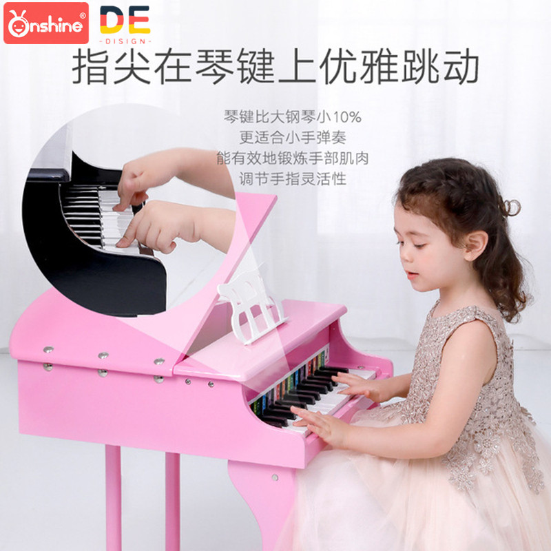 Children's puzzle early teaching emulated piano toy 30 key wooden upscale musical instrument with musical score male girl's birthday present