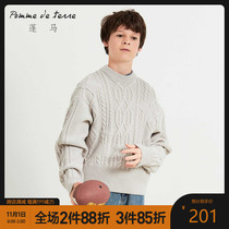 Pomme Peng Horse Autumn New Youth Warm Knitted Pullover AI9822030