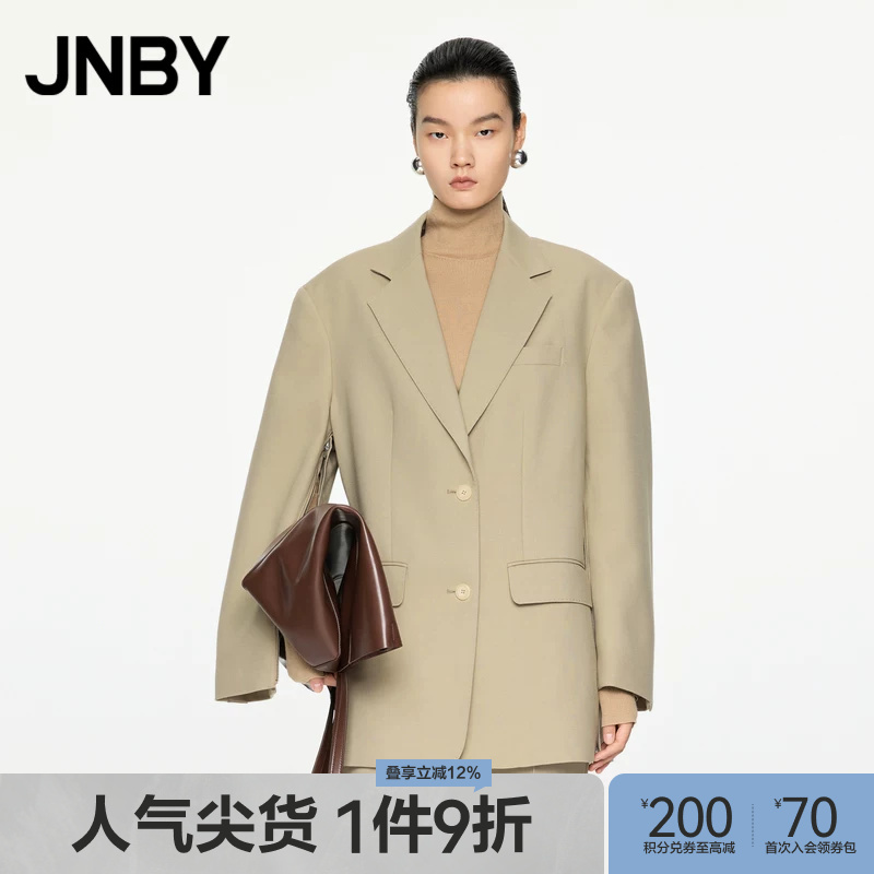 Jnby/Jiangnan Cloth Spring & Fall Suit Work Clothing Small Suit Jacket Sheep Wool Blend Work Clothing 5O 8711320