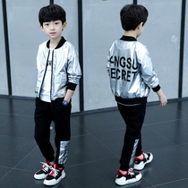  Big boy spring and Autumn clothes Boys sports suit 7 ten 11 primary school boys trendy Western style childrens clothes 12-15 years old
