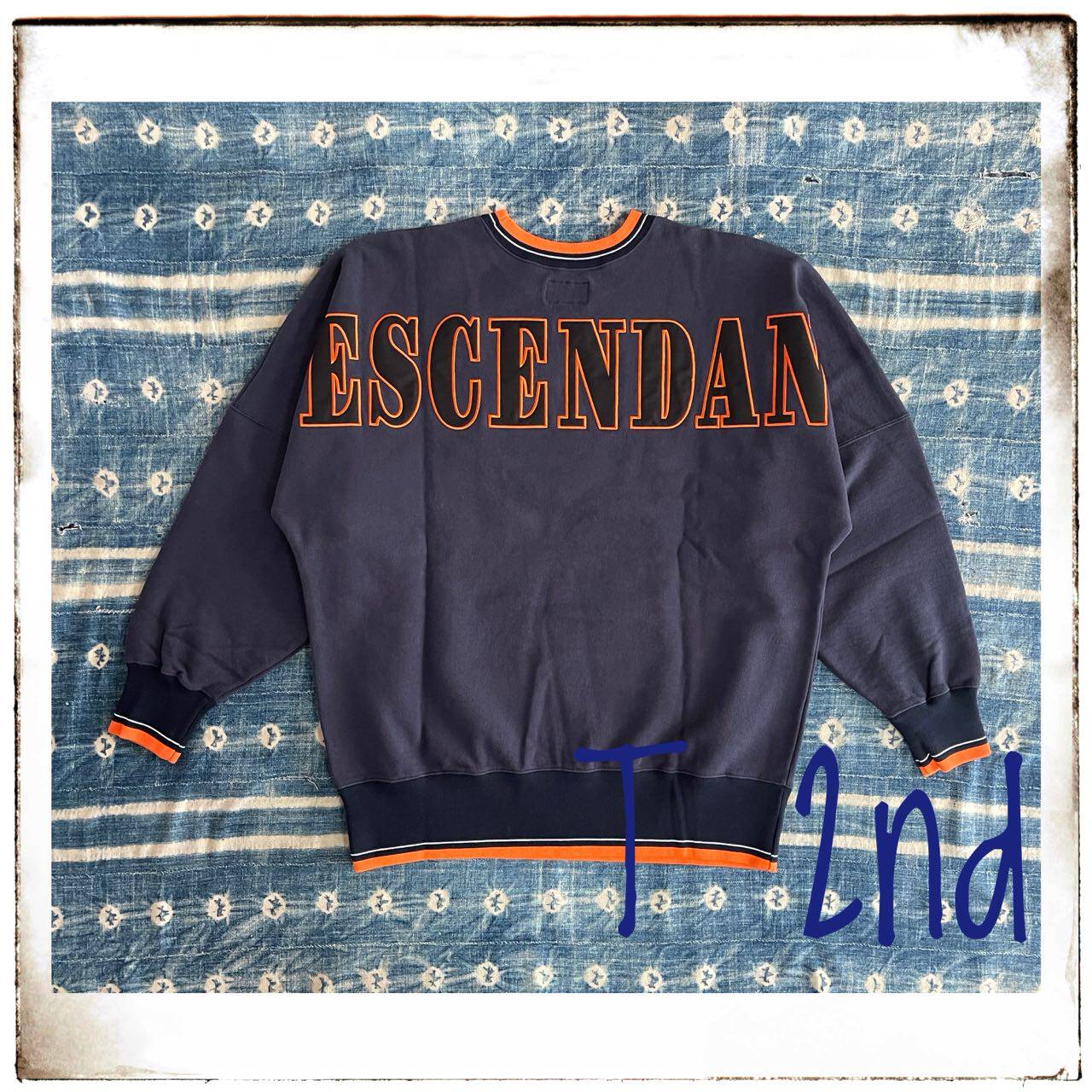 DESCENDANT 19AW BREACH CREW NECK SWEATSHIRT刺绣套头卫衣，潮流青年 