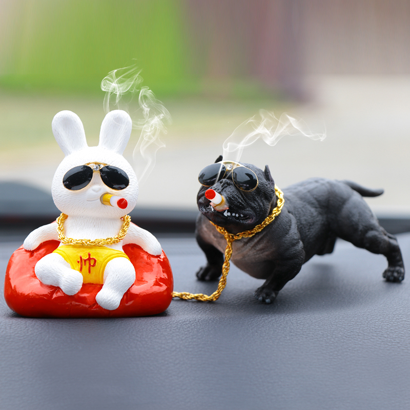 Car Ornament Social Dog Personalized Car Decoration Year of the Rabbit Mascot Bully Dog Creative Zodiac Gift Social Dog Car Ornament Social Dog Personalized Car Decoration Year of the Rabbit Mascot Bully Dog Creative Zodiac Gift Social Dog