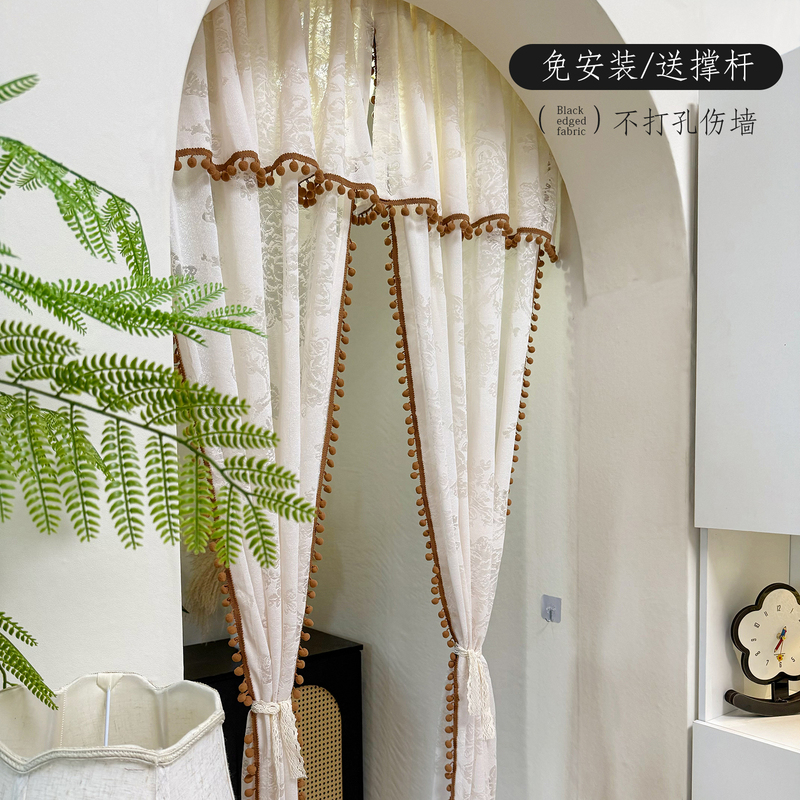 French Retro Style Arch-Shaped Door Curtain, Partition Curtain for Bedroom, Living Room, Entrance, Cloakroom, Storefront French Retro Style Arch-Shaped Door Curtain, Partition Curtain for Bedroom, Living Room, Entrance, Cloakroom, Storefront
