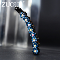 Hairclip adult banana clip headdress Korean rhinestone large simple Joker temperament twist clip flower ponytail clip vertical clip