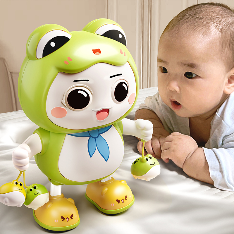 0 1 1 year-old baby toy electric rabbit practice head-up training theorist will sing and dance freshly baby 3 to June-Taobao