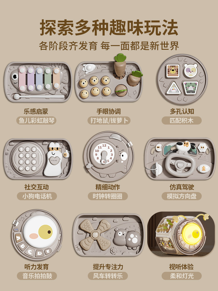 Baby Toys for 0-1 Year Old and 6 Months Old, Educational Early Learning Gifts for Toddlers, Suitable for Boys and Girls, Hand Drum