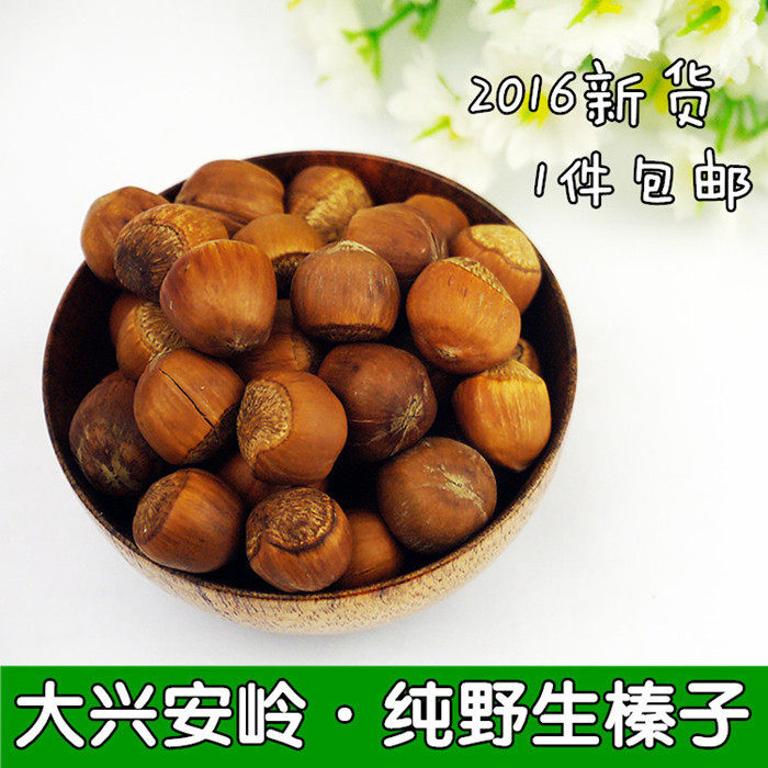 Wild Hazelnut Original Flavor Cooked Hazelnut Heilongjiang Mountain hazelnut Northeastern Ties Nuts Fried Goods 500g New goods