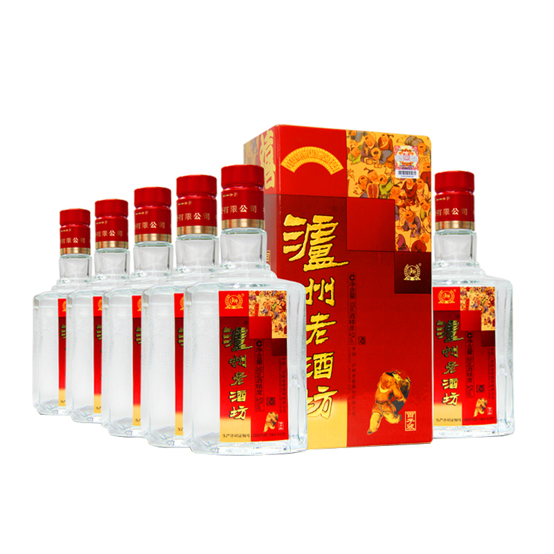 泸州老窖 老酒坊百子装52度500ml*6瓶整箱装 浓香型白酒 喜庆婚宴
