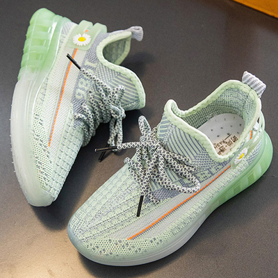 女童鞋飞织鞋椰子鞋休闲鞋跑步鞋儿童运动鞋