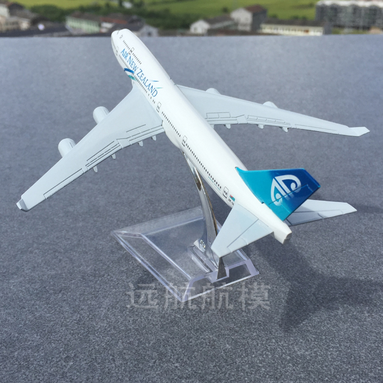 Đồ trang trí tĩnh 16 cm hợp kim mô hình máy bay mô hình New Zealand Airlines B747-400 máy bay chở khách đặc biệt cung cấp đồ chơi bác sĩ cho bé