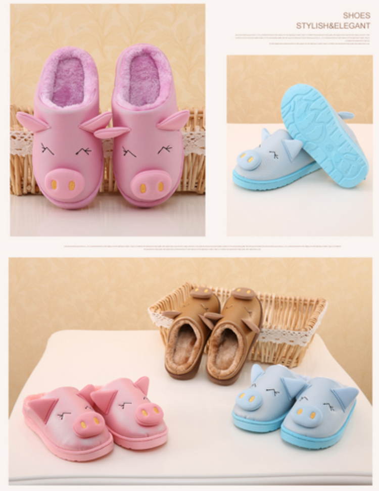 Pantoufles enfants en autre pour hiver - semelle caoutchouc naturel - Ref 1010649 Image 24