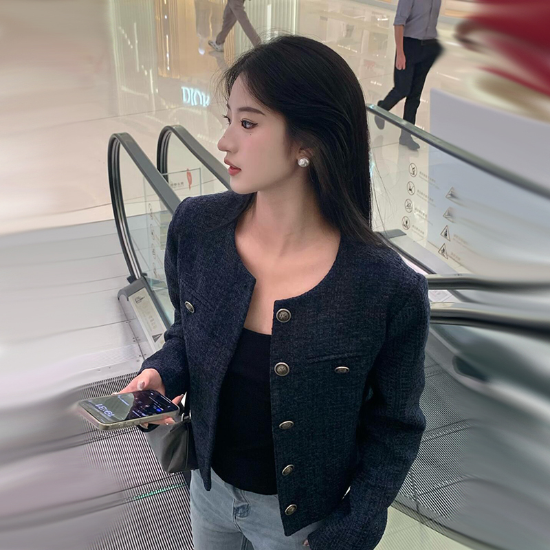 Chanel-Style Jacket for Women, Spring and Autumn 2026 New Early Spring Korean Style Short Casual Trendy Age-Reducing Top for Petite Figures Chanel-Style Jacket for Women, Spring and Autumn 2026 New Early Spring Korean Style Short Casual Trendy Age-Reducing Top for Petite Figures