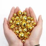 Золотой медный колокольчик с аксессуарами ручной работы, аксессуар, подвеска, DIY, домашний питомец, котенок