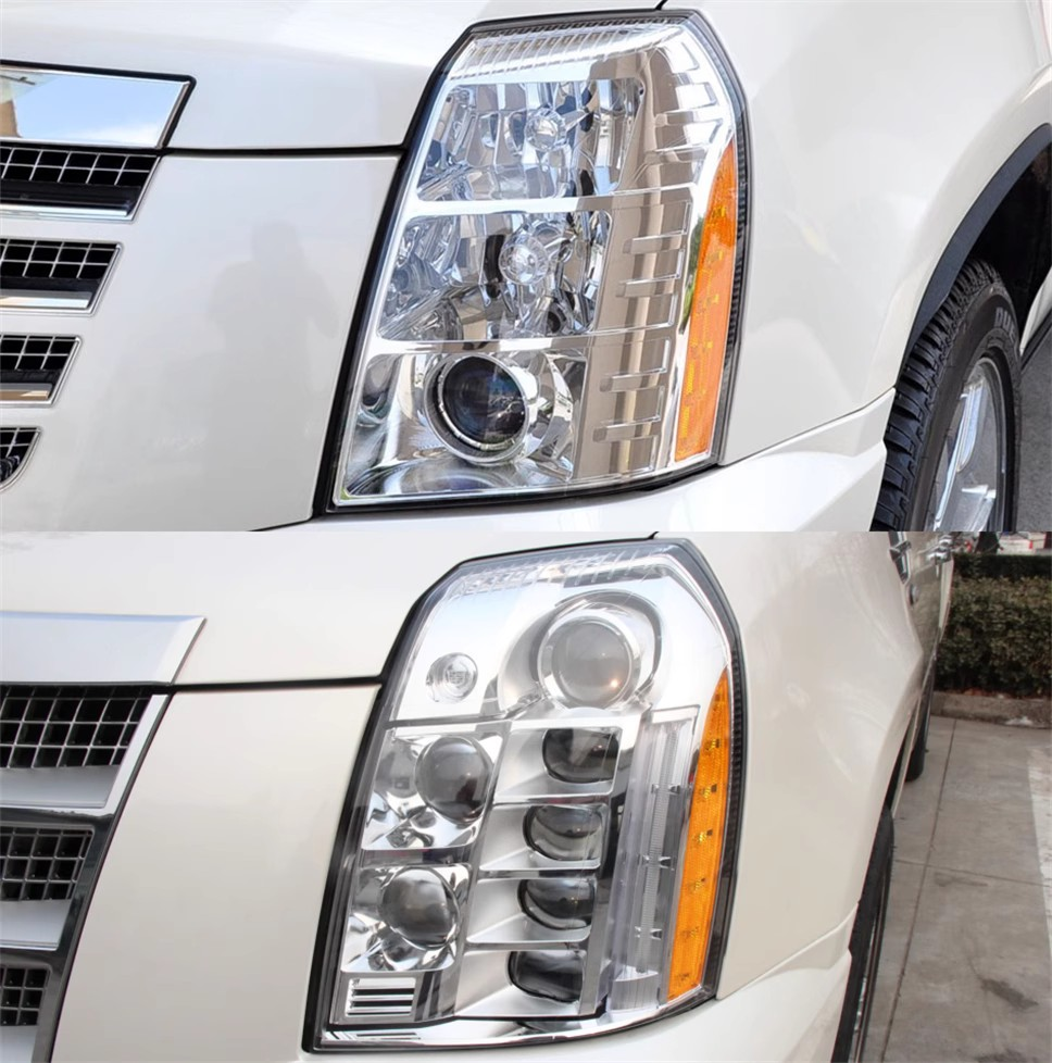 Подходит для передней фары Cadillac 06-13 Caared прозрачная лампа-люстрita головная фара маска фонарь корпус