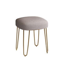 European dressing stool modern simple pastoral makeup stool fashion American iron creative furniture bedroom shoe stool