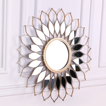 American wrought iron sun glasses living room sofa background wall decorative mirror porch mirror bedroom wall decoration mirror hanging mirror hanging decoration