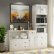 Living Room Dining Side Cabinet High Cabinet Modern Minima Kitchen Containing Cabinet Multifunction Lockers Combined Microwave Oven Tea Water Cabinet