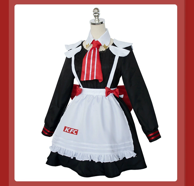 cosplay genshin impact 18 Noelle KFC liên kết cos quần áo trọn bộ Genshin Impact trò chơi cosplay bộ đồ nữ bao gồm tóc giả cosplay venti genshin