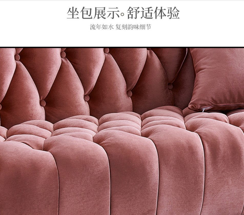 Vải Bắc Âu căn hộ nhỏ kéo ba người hậu hiện đại ánh sáng sang trọng sofa phòng khách Mỹ kết hợp đơn giản sofa - Ghế sô pha sopha bed