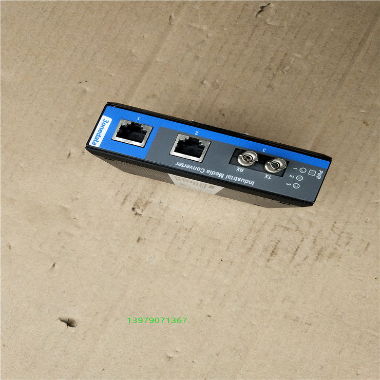 3onedata Sanwang IMC102B-F industrial-grade fiber transceiver 1 light 2 electric plug and play rail style