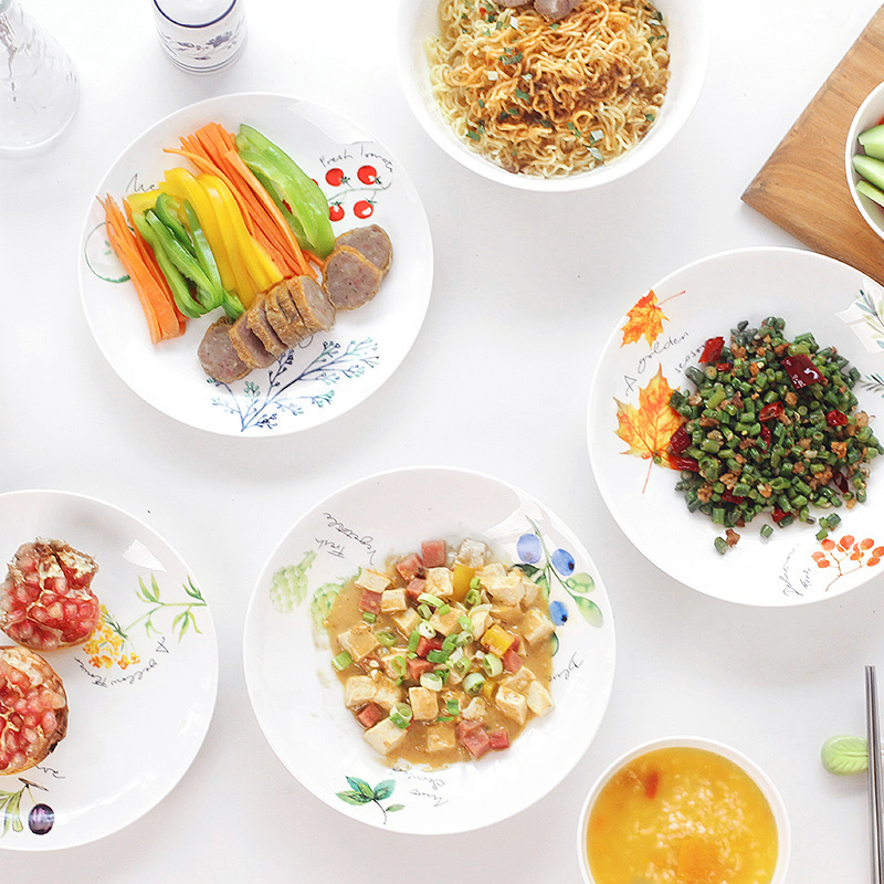 Ceramic tableware pasta steak plate of western dishes creative breakfast fruit dish dish dish tray plates