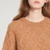 IIIVIVINIKO Wei Yi Kou 2019 mùa đông mới áo len dệt kim rộng tương phản lỏng lẻo - Áo len cổ chữ V