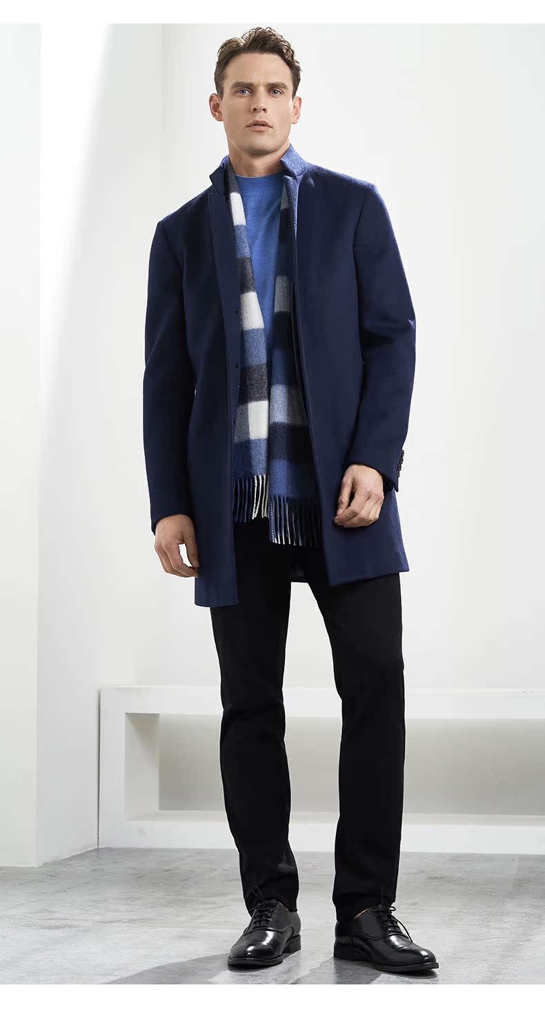 Áo khoác len nam của thương hiệu VICUTU / Weikedo Casual đen vừa phải cardigan nam
