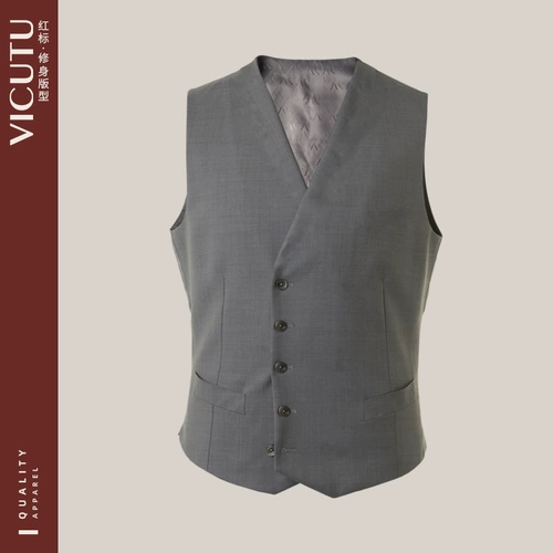 Шерстяной комфортный жилет, пиджак классического кроя, облегающий крой