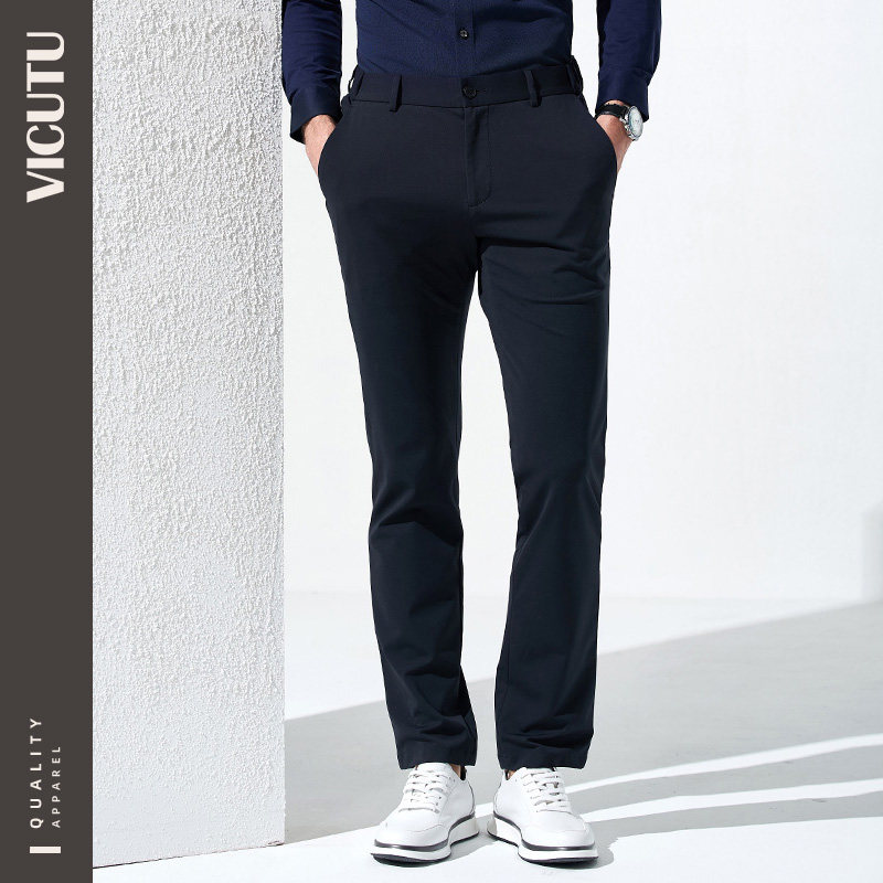 VICUTU Vikado men's casual pants business casual wear-resistant breathable elastic elastic elastic waist pants men's Hui